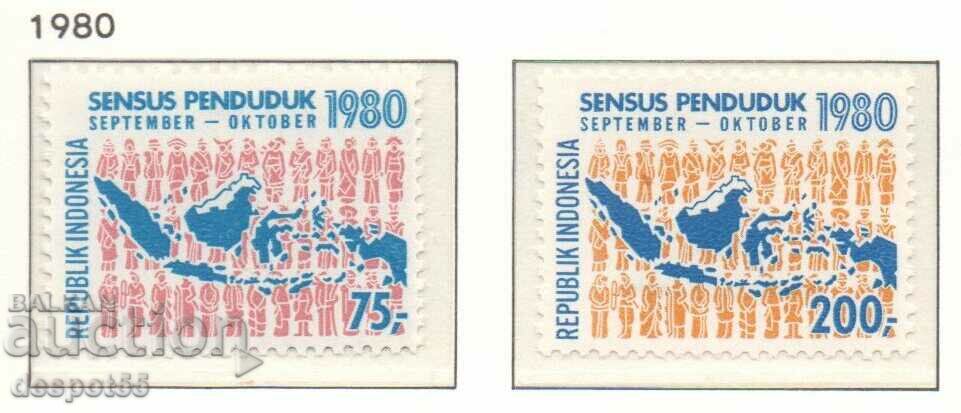 1980. Indonezia. Recensământul Populației.