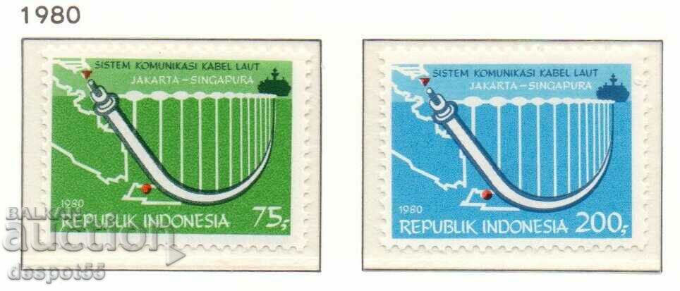 1980 Индонезия. Откриване- подводен кабел Сингапур-Индонезия
