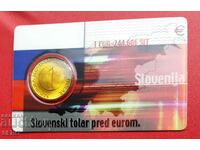 Slovenia - card de monede cu 1 tolar 2001