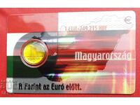 Hungary - coin card with 1 forint 2001
