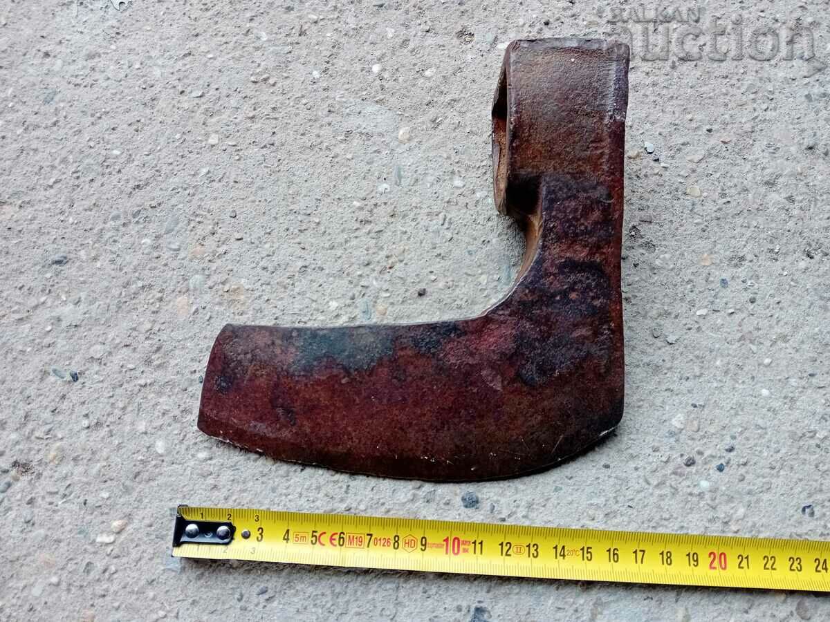 Παλιό τσεκούρι, τσεκούρι, σφυρήλατο σίδερο με λεπίδα σπαθιού με σήμανση - 6 Παλιό τσεκούρι, τσεκούρι, σφυρήλατο σίδερο με λεπίδα σπαθιού με σήμανση - 6