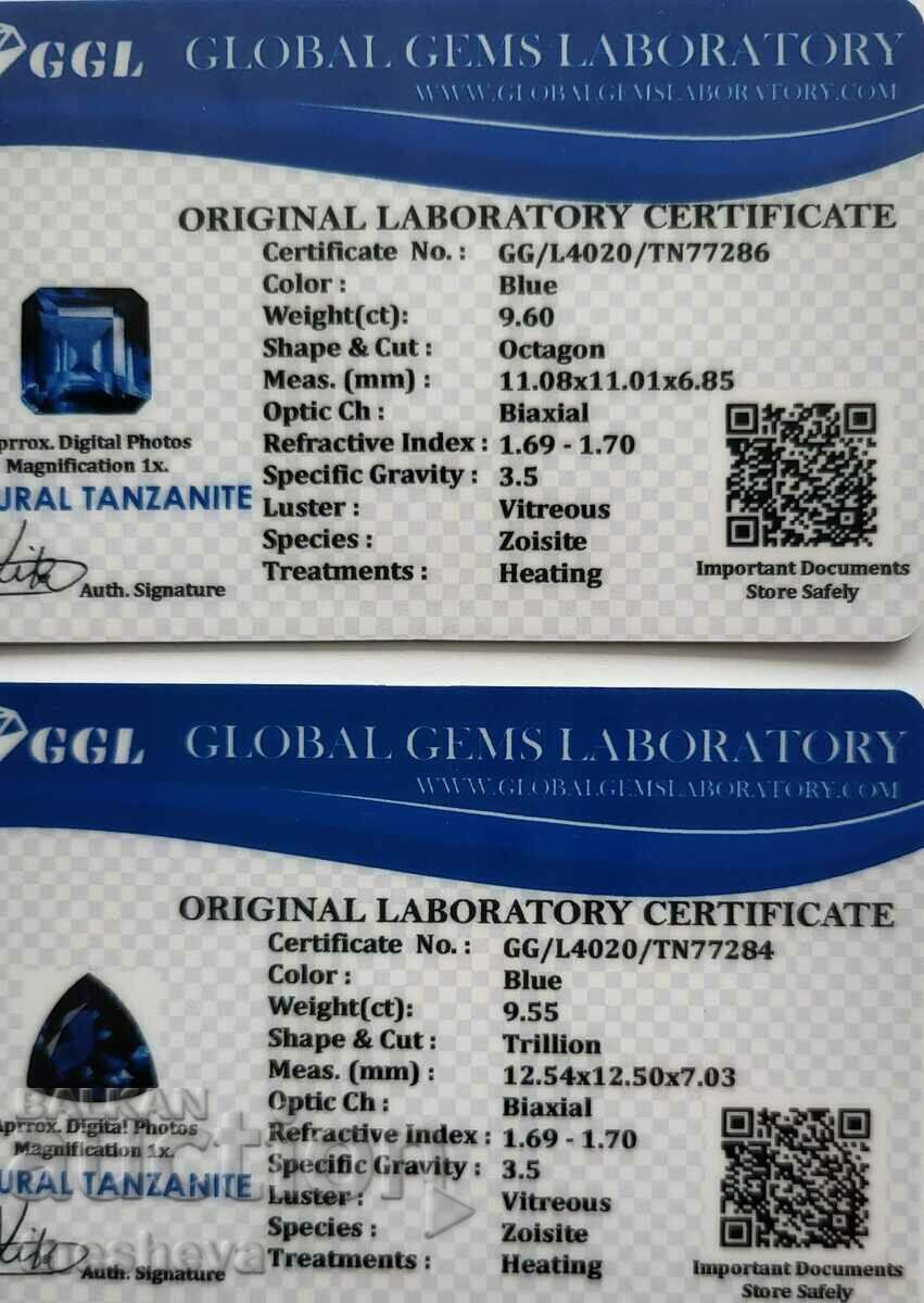 Beautiful Tanzanites with Certificate - 5