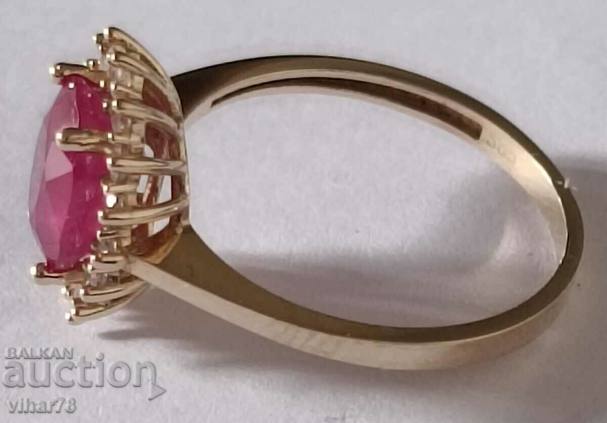 Delivery of 14K GOLD RING WITH RUBY Delivery of 14K GOLD RING WITH RUBY