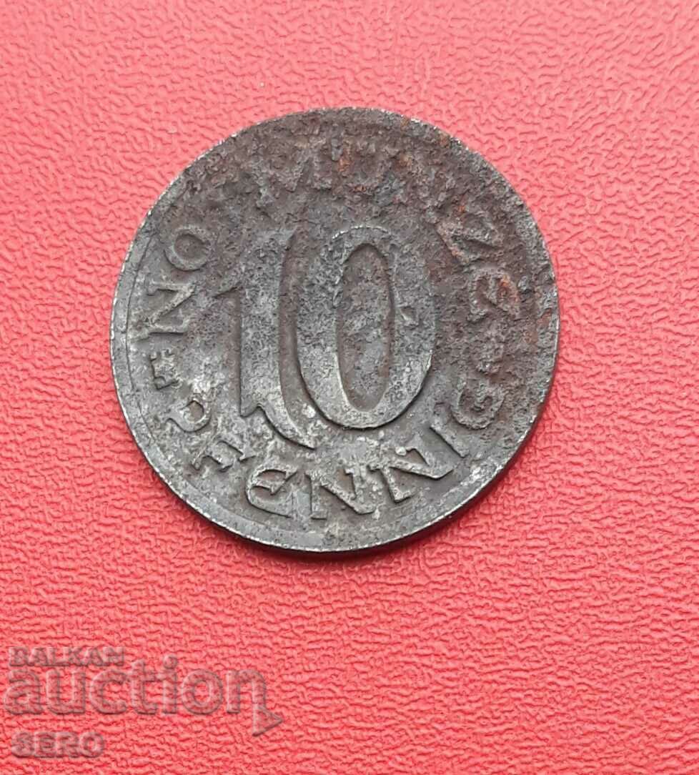 Γερμανία-S.Rhine-Westphalia-Aachen-10 Pfennig 1920