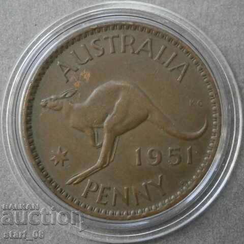 Австралия 1 пени 1951