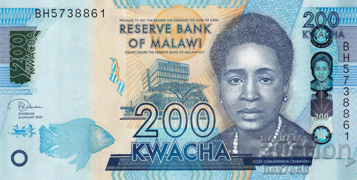 ❤️ ⭐ Μαλάουι 2020 200 Kwacha UNC νέο ⭐ ❤️ με τιμή 5.99 BGN | € 3.06 ❤️ ⭐ Μαλάουι 2020 200 Kwacha UNC νέο ⭐ ❤️ με τιμή 5.99 BGN | € 3.06
