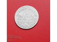 Germania-Prusia-1 mier. penny 1825-contramark ARGINT
