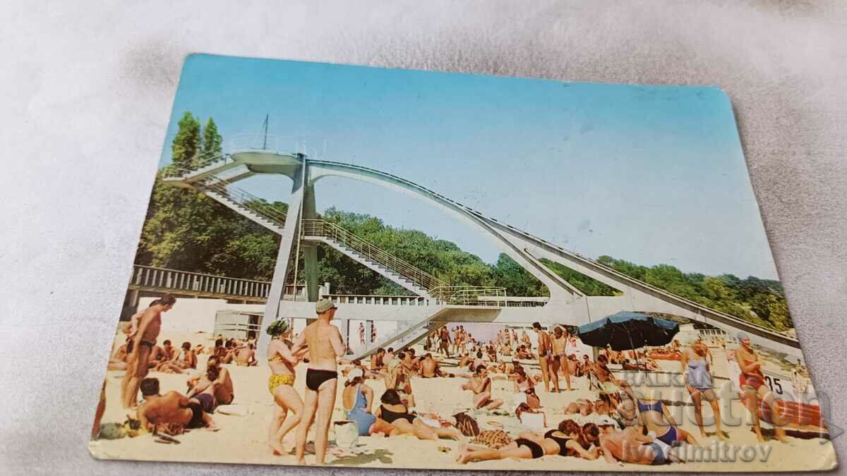 Postcard Varna Central beach