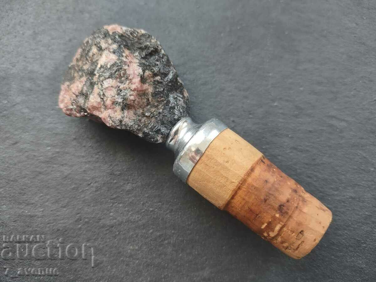 Delivery of Old cork with cork, stone - natural Rhodonite, art Delivery of Old cork with cork, stone - natural Rhodonite, art