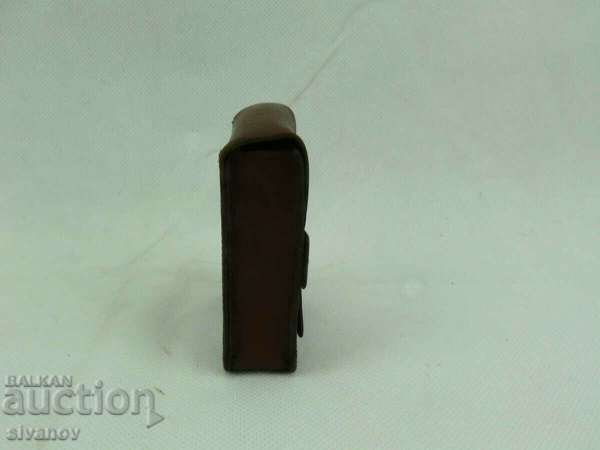 Auction Old leather cigarette or card case #2322 Auction Old leather cigarette or card case #2322