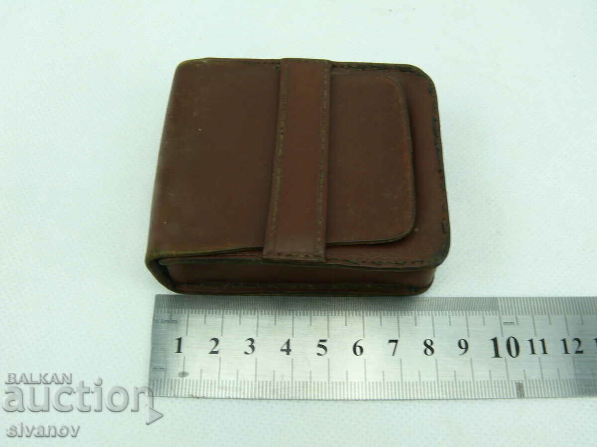 Old leather cigarette or card case #2322 - 5 Old leather cigarette or card case #2322 - 5