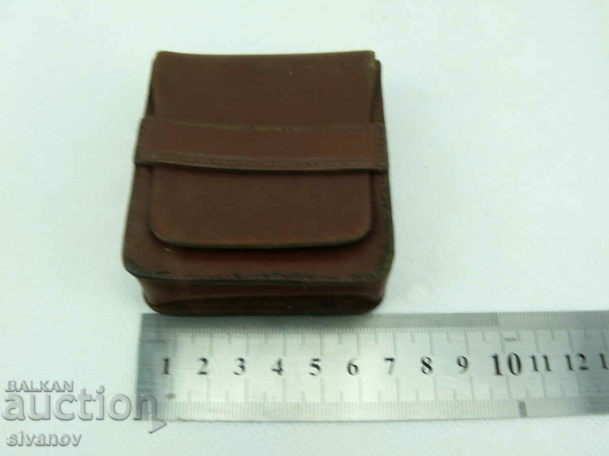 Old leather cigarette or card case #2322 - 6 Old leather cigarette or card case #2322 - 6