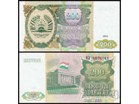 ❤️ ⭐ Tadjikistan 1994 200 de ruble UNC nou ⭐ ❤️