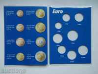 Pack of 8 euroset coins from 1 cent to 2 euros (195).