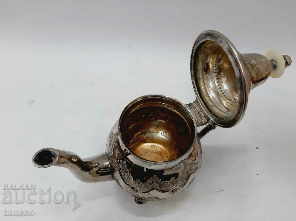 Old bronze Moroccan teapot(2.3) - 5 Old bronze Moroccan teapot(2.3) - 5