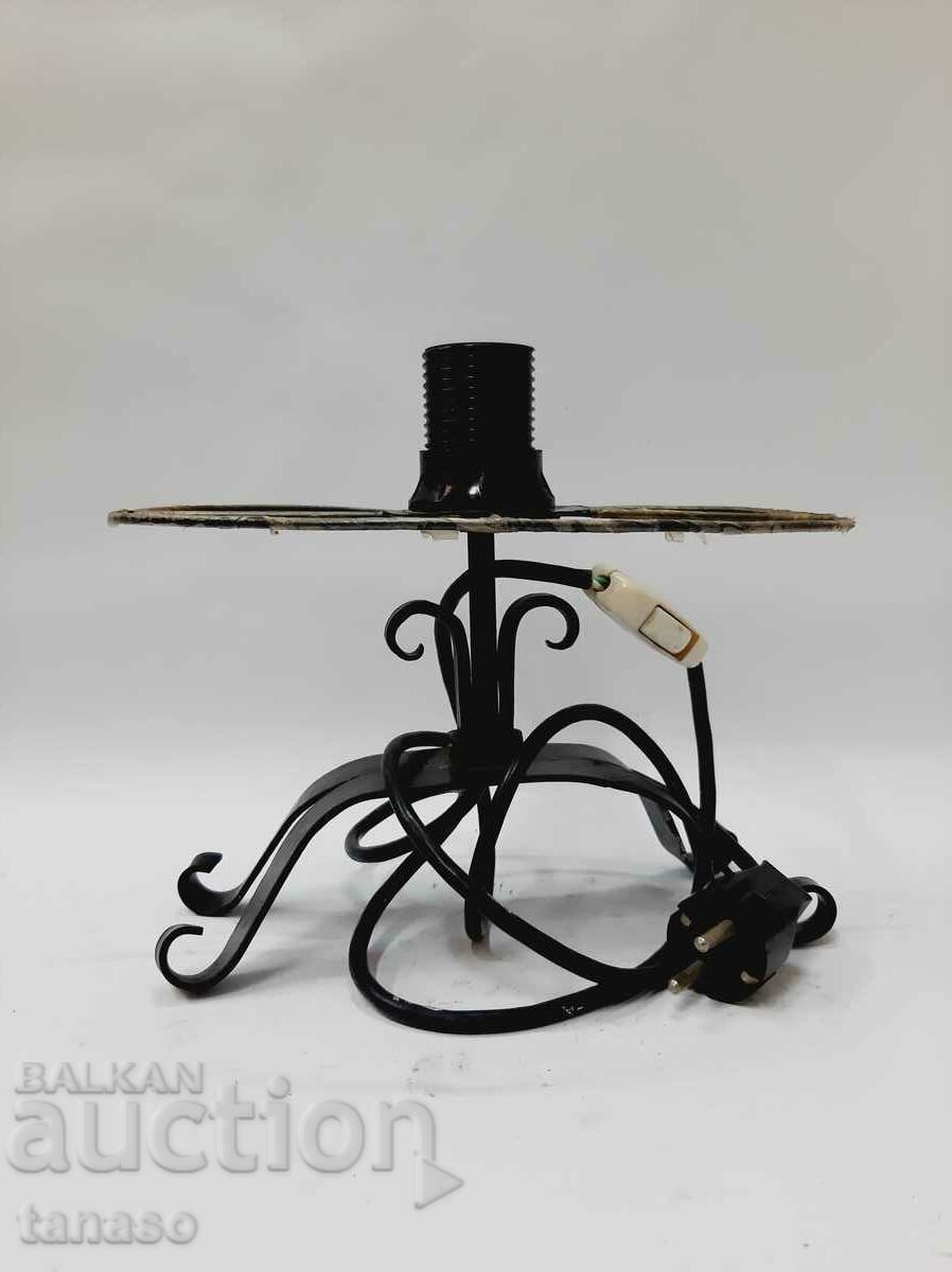 Old wrought iron table lamp(4.3) with price 35.00 BGN | € 17.90