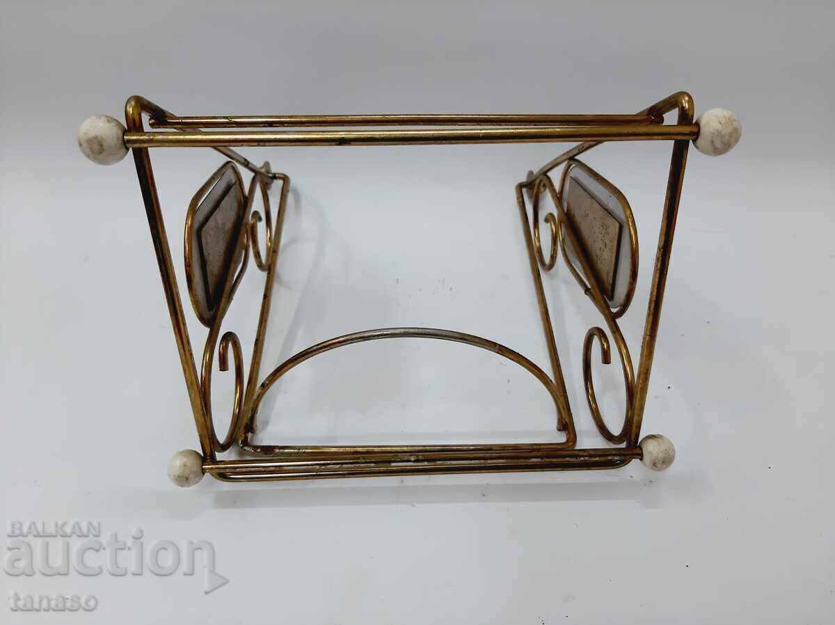 Παλιά μπρούτζινη βάση (κούνια) για ουίσκι "Chivas Regal" - 7