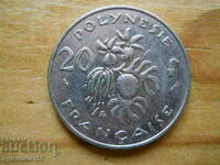 20 φράγκα 1984 - Γαλλική Πολυνησία