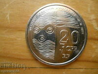 20 франка 2021 г  - Таити