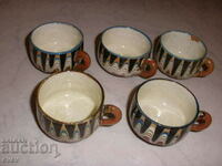 Service Cups-small, ceramic-5 pcs