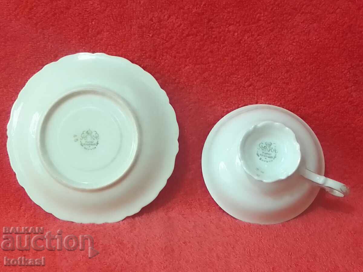 Old porcelain set cup plate gilding ALKA KUNST collection - 5 Old porcelain set cup plate gilding ALKA KUNST collection - 5