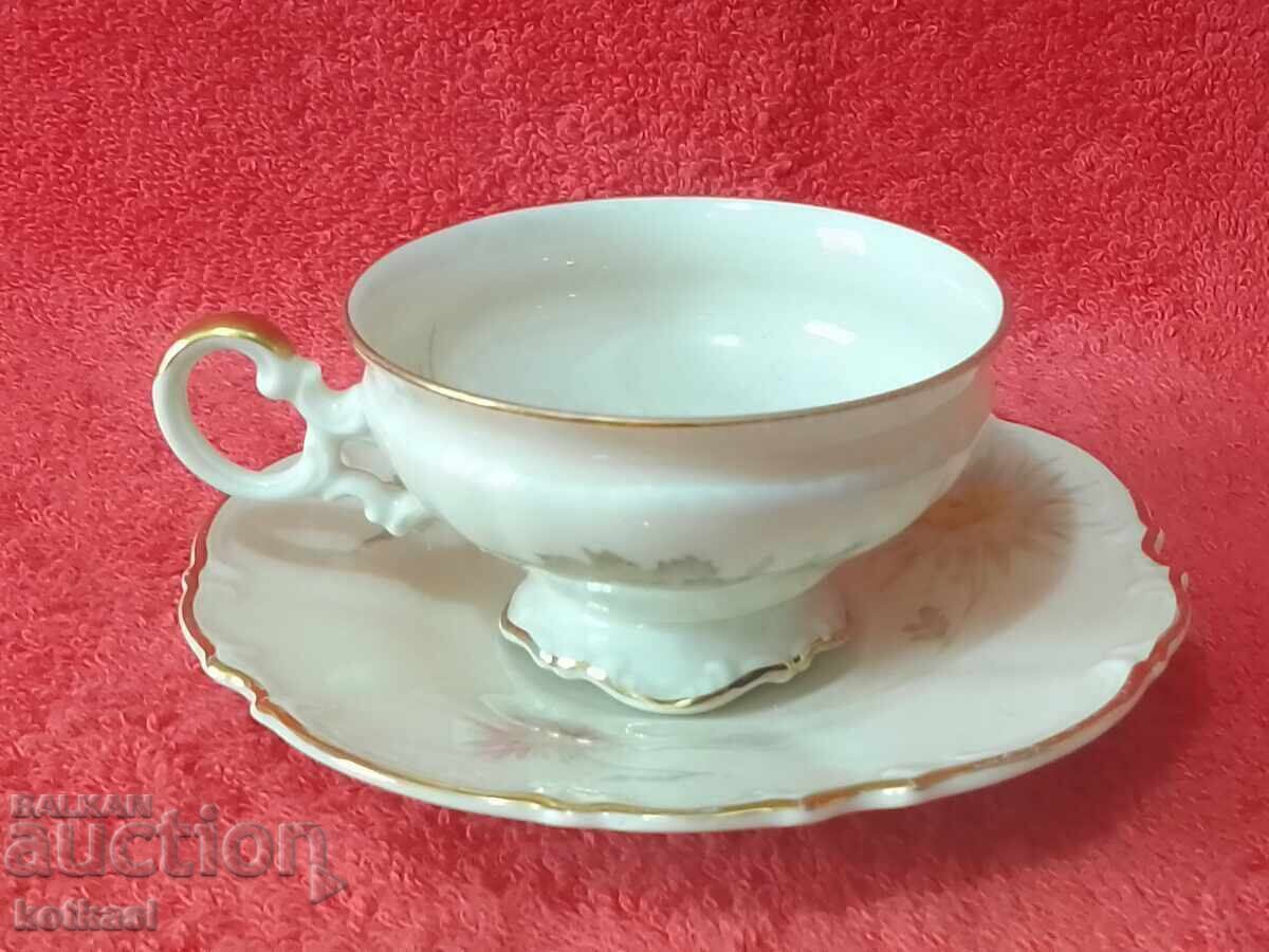 Old porcelain set Mocha gilding Hutschenruther collection with price 125.50 BGN | € 64.17