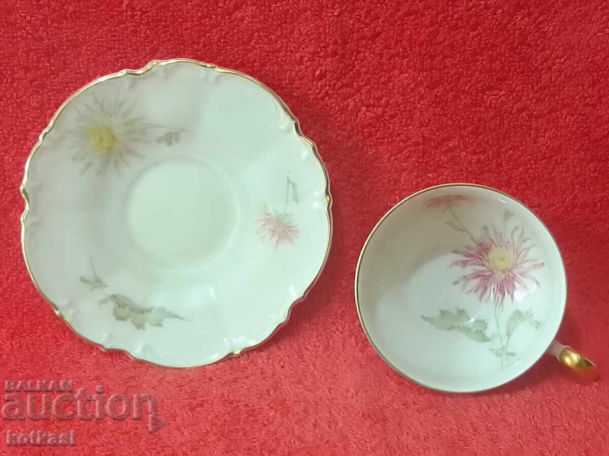 Delivery of Old porcelain set Mocha gilding Hutschenruther collection