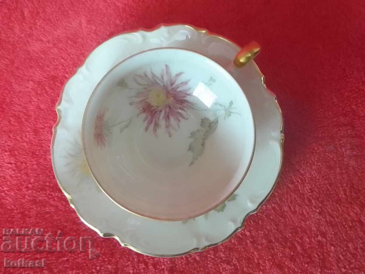 Old porcelain set Mocha gilding Hutschenruther collection - 7