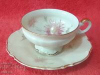 Set porțelan vechi Mocha aurire colecția Hutschenruther