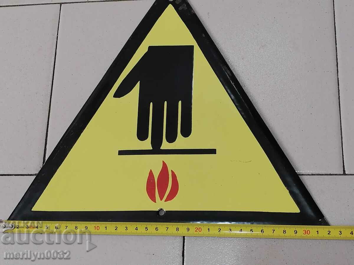 Enamel social plate, NRB plate - 5