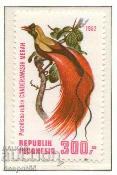 Auction 1982. Indonesia. Birds of paradise. Block + adjacent marks. Auction 1982. Indonesia. Birds of paradise. Block + adjacent marks.