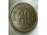 20 pairs 1906 Montenegro