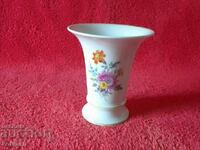 Old porcelain vase Germany flowers Meissen Meissen