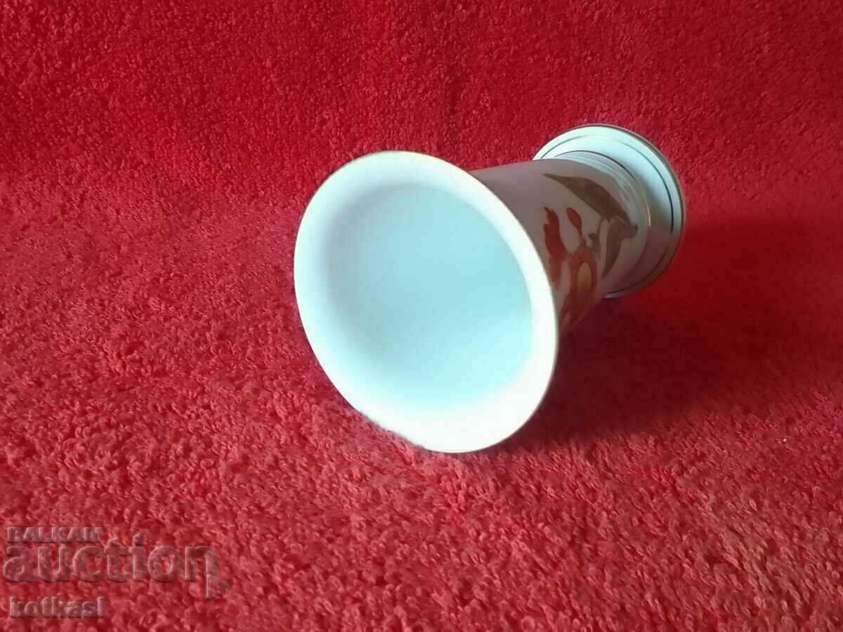 Old porcelain vase gilding Germany flowers Meissen Meissen - 5 Old porcelain vase gilding Germany flowers Meissen Meissen - 5