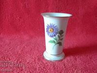 Old porcelain vase gilding Germany flowers Meissen Meissen