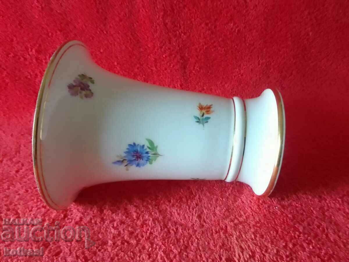 Παλαιό πορσελάνινο βάζο που επιχρυσώνει Γερμανία λουλούδια Meissen Meissen - 5 Παλαιό πορσελάνινο βάζο που επιχρυσώνει Γερμανία λουλούδια Meissen Meissen - 5