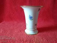 Old porcelain vase gilding Germany flowers Meissen Meissen