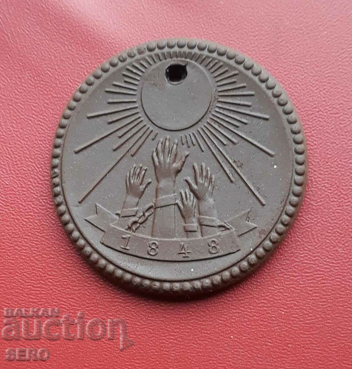 Γερμανία-GDR-μετάλλιο πορσελάνης