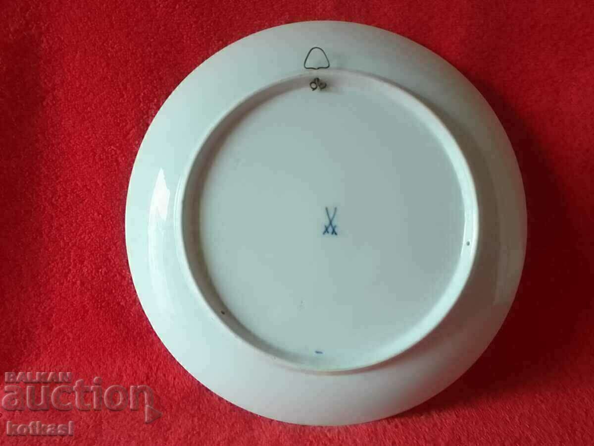 Old large porcelain plate Germany Meissen Meissen - 6 Old large porcelain plate Germany Meissen Meissen - 6