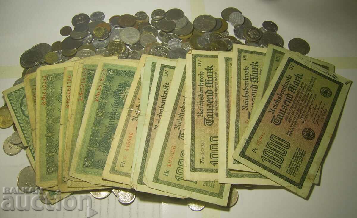 МЕГАЛОТ 513 монети и банкноти с цена 120.00 лв. | € 61.36 МЕГАЛОТ 513 монети и банкноти с цена 120.00 лв. | € 61.36