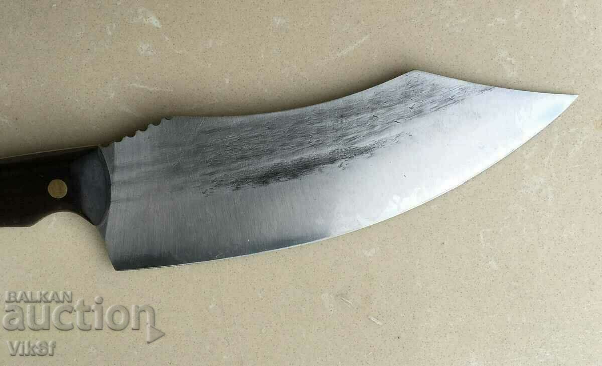 Wide Japanese knife with forged blade, fulltang, 5Cr15Mov with price 43.50 BGN | € 22.24 Wide Japanese knife with forged blade, fulltang, 5Cr15Mov with price 43.50 BGN | € 22.24