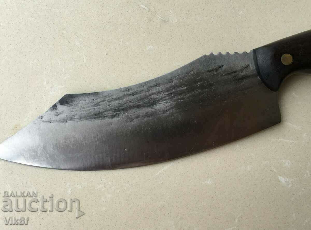 Wide Japanese knife with forged blade, fulltang, 5Cr15Mov - 6 Wide Japanese knife with forged blade, fulltang, 5Cr15Mov - 6