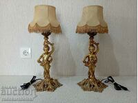 Set of two antique baroque lamps - lamp
