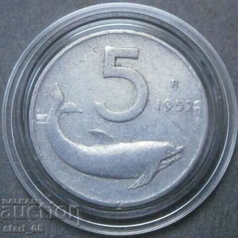 Italia 5 lire 1952