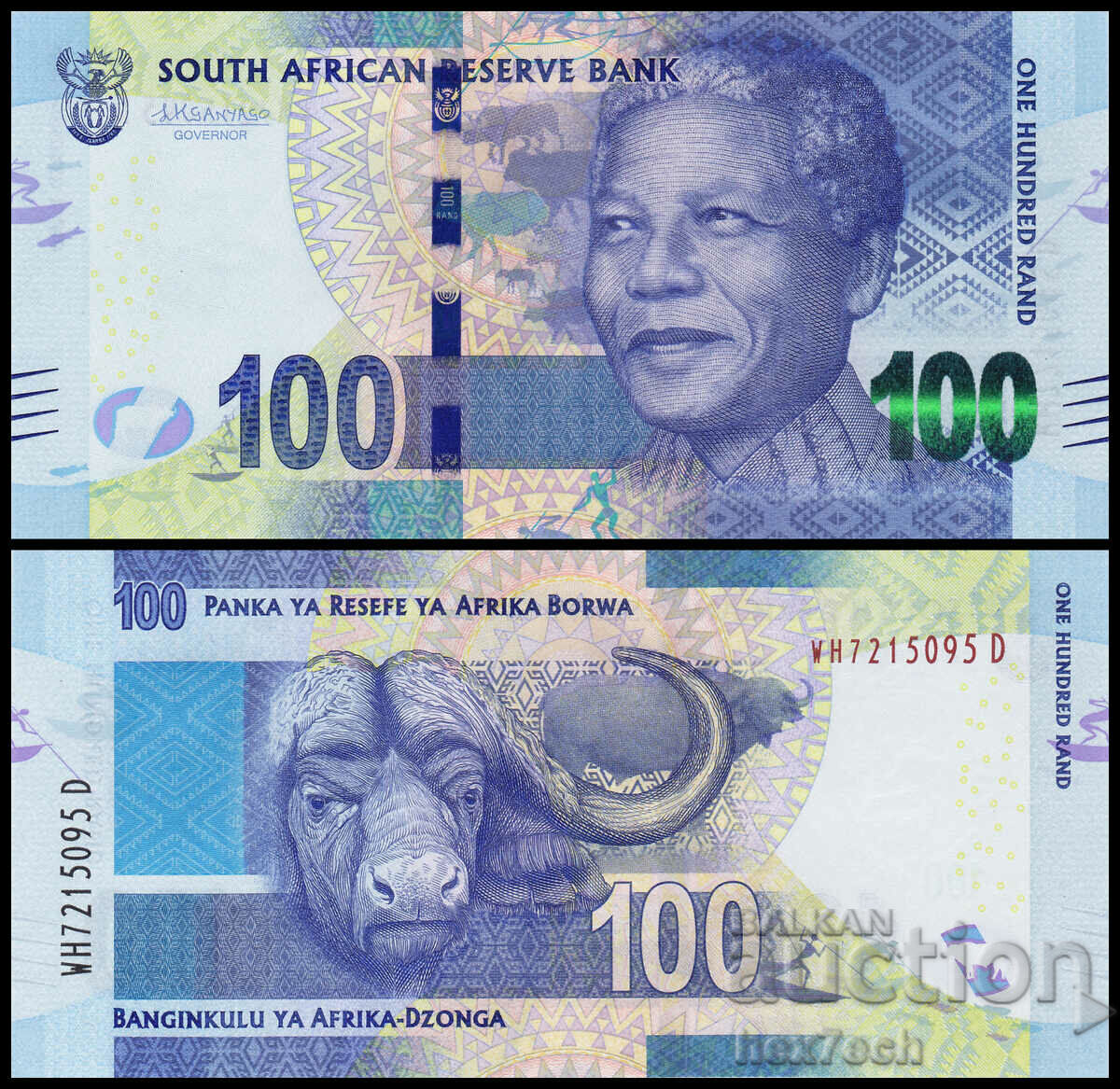 ❤️ ⭐ ЮАР Южна Африка 2013-2016 100 ранд UNC нова ⭐ ❤️