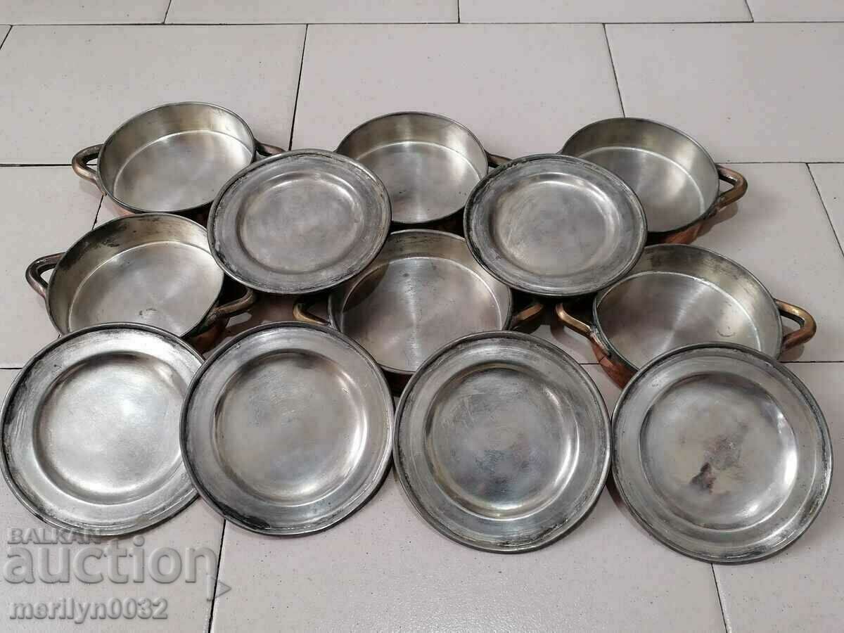 Serviciu cupru oale din cupru cu capace ibric cupru - 5 Serviciu cupru oale din cupru cu capace ibric cupru - 5