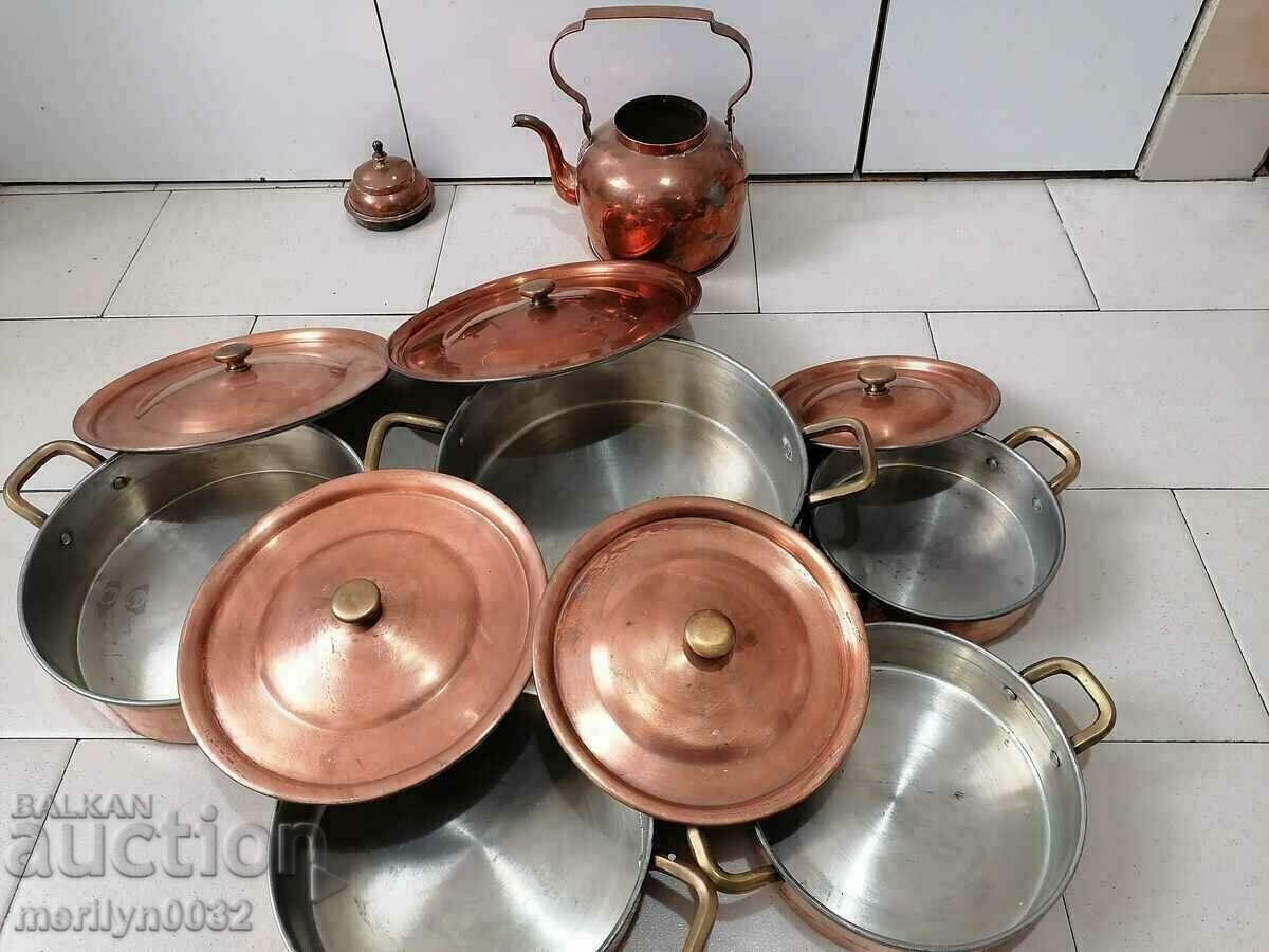 Copper service copper pots with lids kettle copper - 7 Copper service copper pots with lids kettle copper - 7