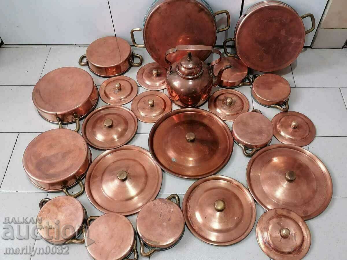 Copper service copper pots with lids kettle copper Copper service copper pots with lids kettle copper