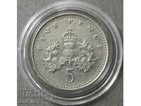 Great Britain 5 pence 2000