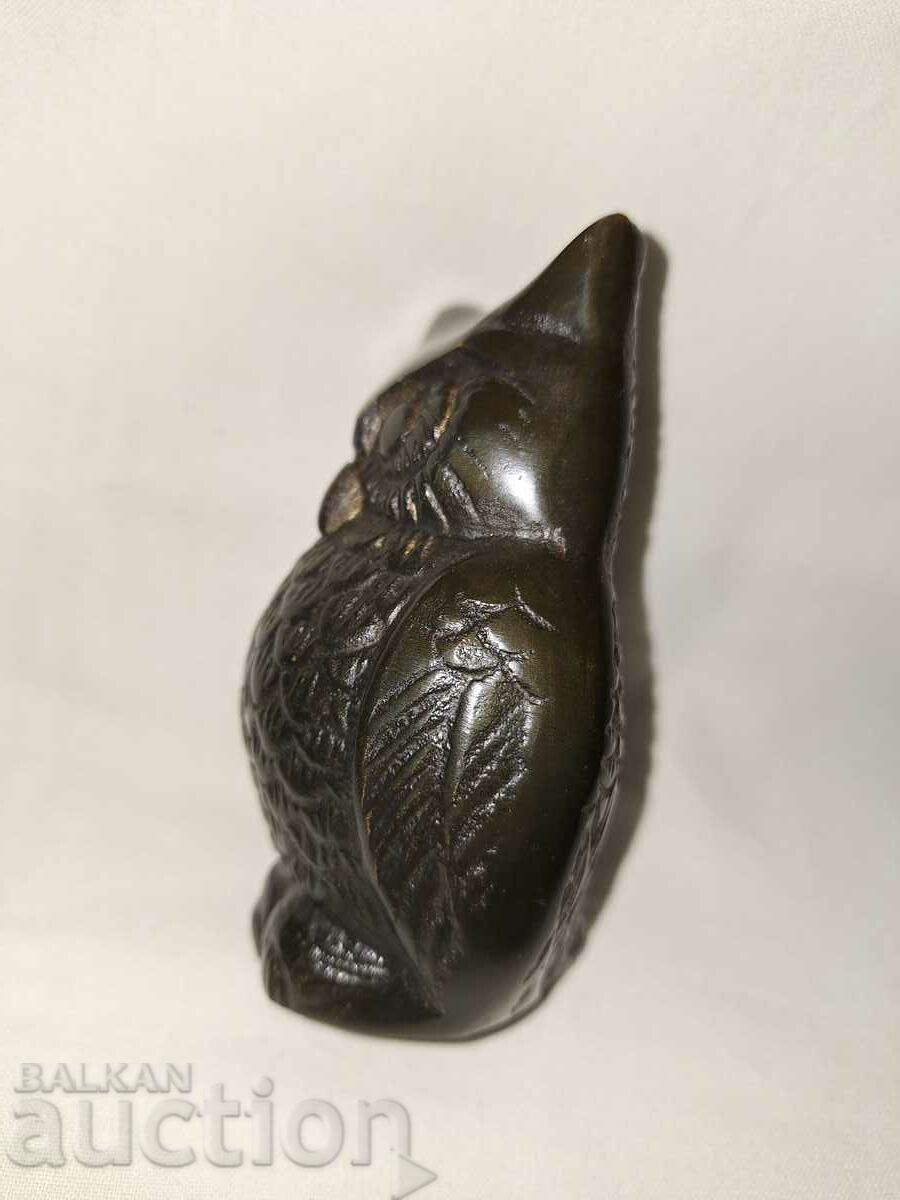 Bufniță veche din bronz - 6
